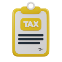 Clipboard with tax return icon png