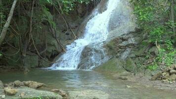 phalan lanière cascade, phu pha homme nationale parc n / a non thum sous-district, ami phaé district, khon kaen Province video