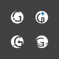 Letter G Art Icon And Symbol Template vector