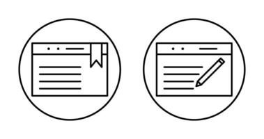 bookmarking services and blogging service Icon vector