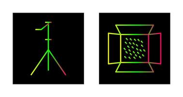 stand and light Icon vector