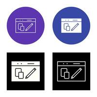 Unique Website Design Vector Icon