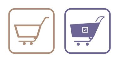 empty cart and confirm order  Icon vector