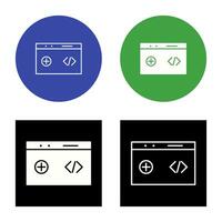 Unique Clean Code Vector Icon