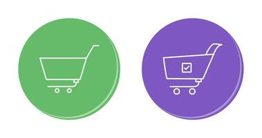 empty cart and confirm order  Icon vector