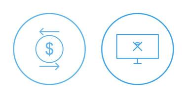 transaction and disconnected network  Icon vector