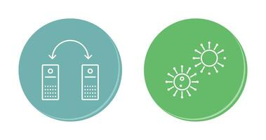 virus and network files  Icon vector
