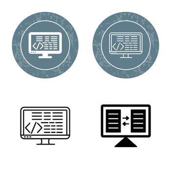 icono de vector de codificación