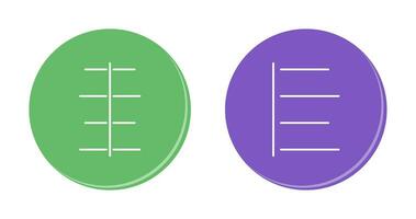 center align and left align  Icon vector