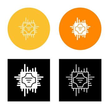 icono de vector de cpu