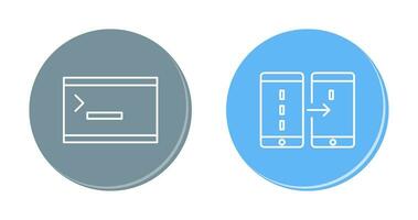 console and data transfer Icon vector