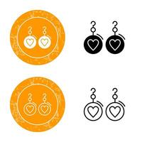 Earrings Vector Icon