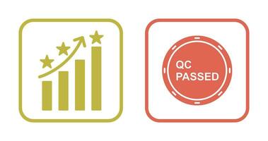 Reputation Management and QC Passed Icon vector