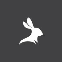 Rabbit logo vector art template illustration