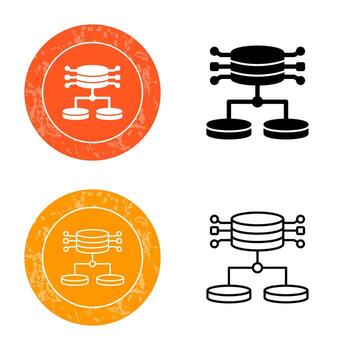 icono de vector de datos estructurados