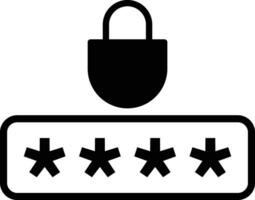 Password icon . Secure password icon vector . Pin code icon