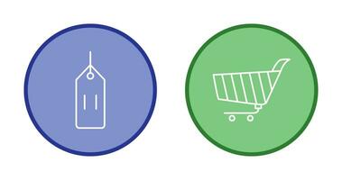 deals and shopping cart Icon vector