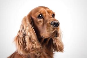 A dog with a white background photo