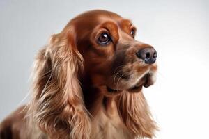 A dog with a white background photo