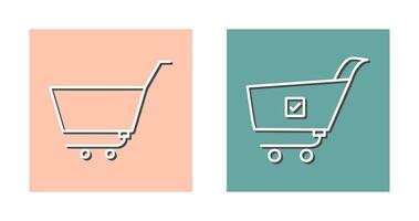empty cart and confirm order  Icon vector