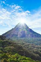 sri lanka adamas peak mountains photo