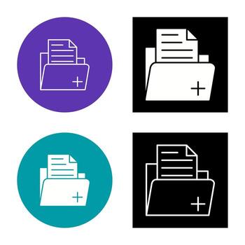 icono de vector de carpeta