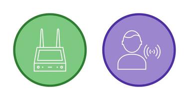 router and signal  Icon vector