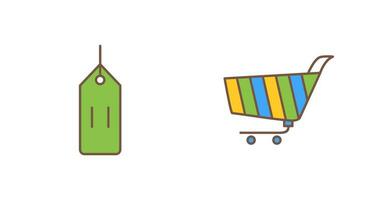 deals and shopping cart Icon vector