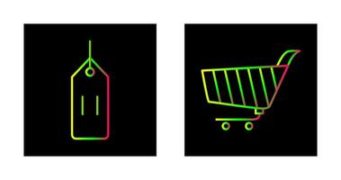 deals and shopping cart Icon vector