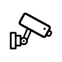 Security Camera Icon. Lineal Style Security Camera Outline Icon Vector Illustration