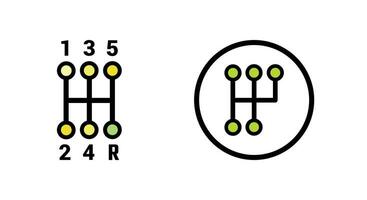 Gear box Icon Vector Illustration. Gear box Lineal Color Icon