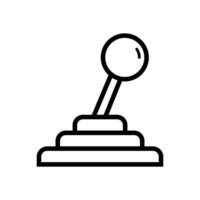 Gearshift Icon. Lineal Style Gearshift Outline Icon Vector Illustration