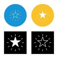 Unique Star Vector Icon