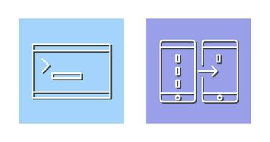 console and data transfer Icon vector