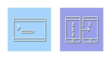 console and data transfer Icon vector