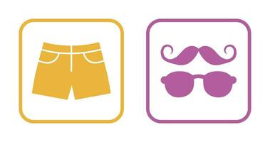 Hipster Style and Shorts Icon vector