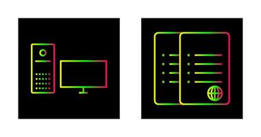 computer and corrupted data  Icon vector