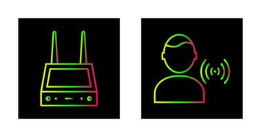 router and signal  Icon vector