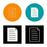 Unique Document Vector Icon