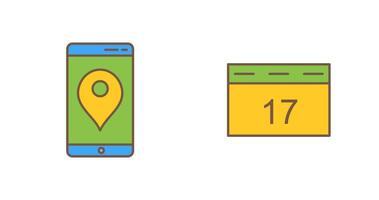Gps Service and Event Management Icon vector