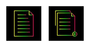 document and two files  Icon vector