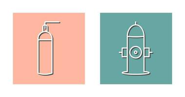 hydrant and oxygen tank  Icon vector