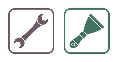 Spanner and Spatula Icon vector