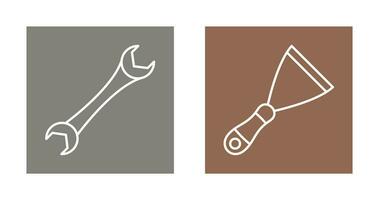 Spanner and Spatula Icon vector