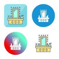 Dressing Table Vector Icon