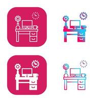 Work Table Vector Icon