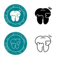 Toothache And Plaque Vector Icon