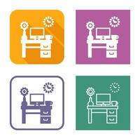 Work Table Vector Icon