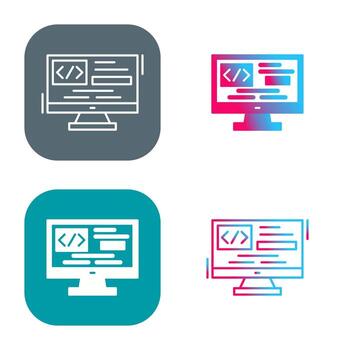 Coding Vector Icon