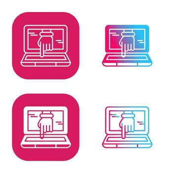 Computer Hacking Vector Icon